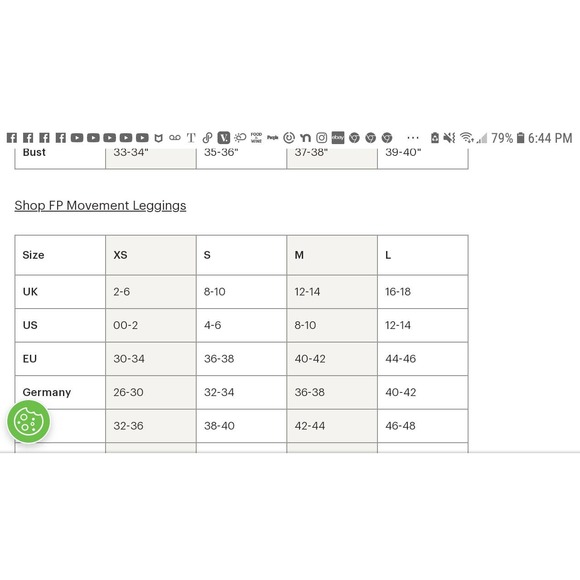 NWT Free People Size M/L Movement GOOD KARMA Pink Tie-Dye Leggings - Picture 10 of 10